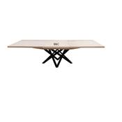 Table en chene et Pieds Metal