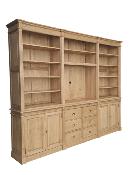 Grande Bibliotheque en bois Classique avec TV | AVIGNON  | 300