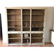 Bibliotheque en Bois 3 Tiroirs Rivoli