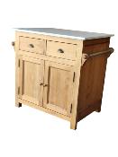 Petit Ilot de Cuisine  Campagne Retro en Bois | 90 cm 