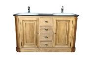 meuble Salle de Bain Monaco en bois massif | 150