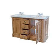 Meuble salle de Bain Monaco Chene Massif