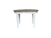 Table Ronde Extensible Bois de Chêne Massif | 1 Allonge