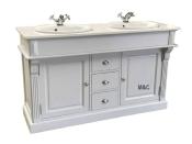 Meuble Salle de Bain Biarritz en Bois / 150  plateau Quartz