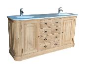 Meuble Salle de Bain Monaco en chêne | 185 long  