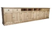 Buffet Bas ou Rangement en Bois Massif | 400 cm long