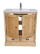 Meuble salle de Bain Chester 80 en Pin Ciré