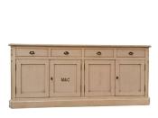 Buffet en Bois Manoir 4 portes 220