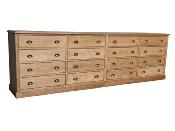 Meuble de Métiers 16 Tiroirs en Bois | 292 cm long