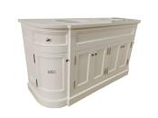 Meuble de Salle de Bain en Bois  Arrondi Kingston |180