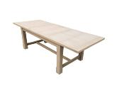 Table de Ferme Chêne Massif Extensible  / Rallonges intégrées