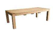 Table Extensible en Bois Massif| 22-24-26 Couverts | 300 cm long