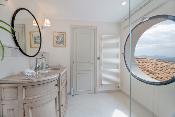 Meuble de salle bain Arrondi  en Bois Massif Chêne  | 125 cm