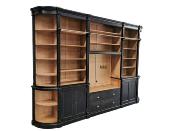 Grande Bibliotheque arrondie en Bois
