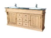 Meuble Salle de bain chêne massif Dinard | 185