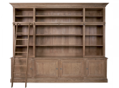 Bibliothèque Chêne Massif Classique  de Style Directoire| 300