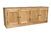 Meuble Bas 4 Portes en Bois  Sur Mesure LOUP | 156 long