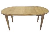  Table ronde de 90 Extensible en Chêne à Volets | 2 Allonges 