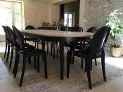 Table Ronde Extensible avec Rallonges bois Massif