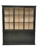 Vaisselier  Vitrine  Portes Coulissantes  bois| Nice 200