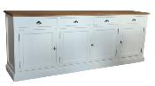 Buffet Bas 4 portes LONDON en pin 