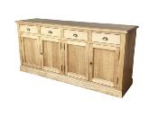 Buffet bas Cottage en Pin Massif 4 Portes | 180