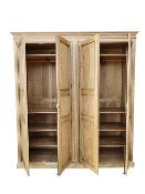 Armoire dressing 4 portes en bois massif | 208