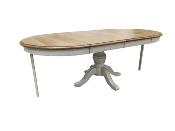 Table Ronde Pied Central en Chêne Massif Extensible |120