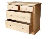 Commode Hampton en Pin des Landes 4 Tiroirs | 100