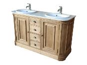 Meuble salle de Bain Monaco Chene Massif
